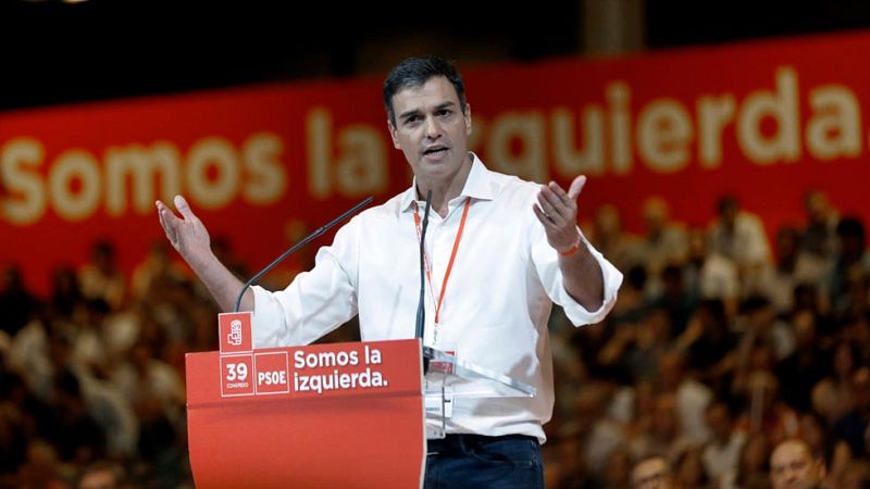 S�nchez llama a Podemos y Cs a cerrar la "etapa negra" del PP y ensalza al PSOE como "la izquierda de gobierno"