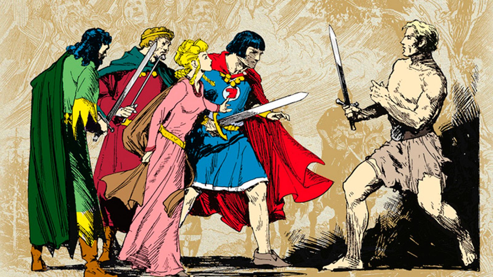 Fragmento de una portada de 'El Príncipe Valiente'