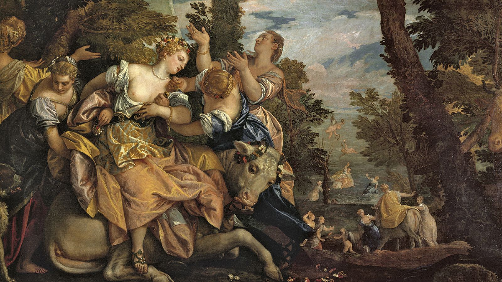 'El rapto de Europa", Verones (1574), Palacio Ducale de Venecia.