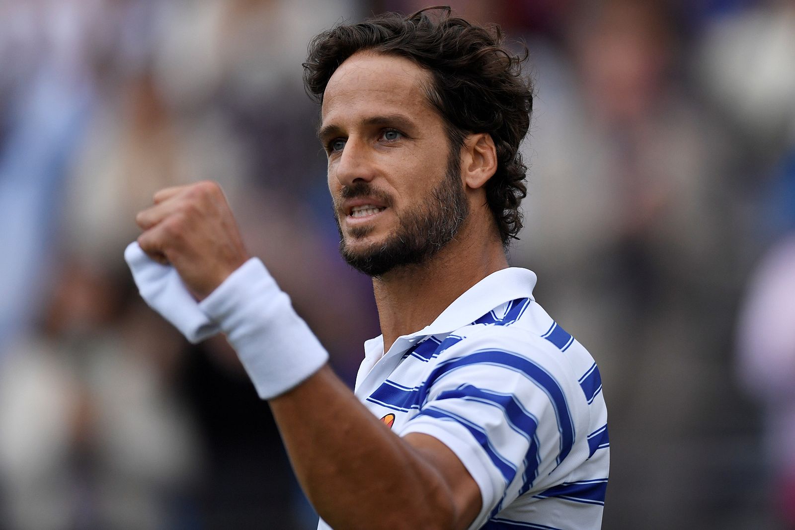 Feliciano López celebra el pase a la final de Queen's