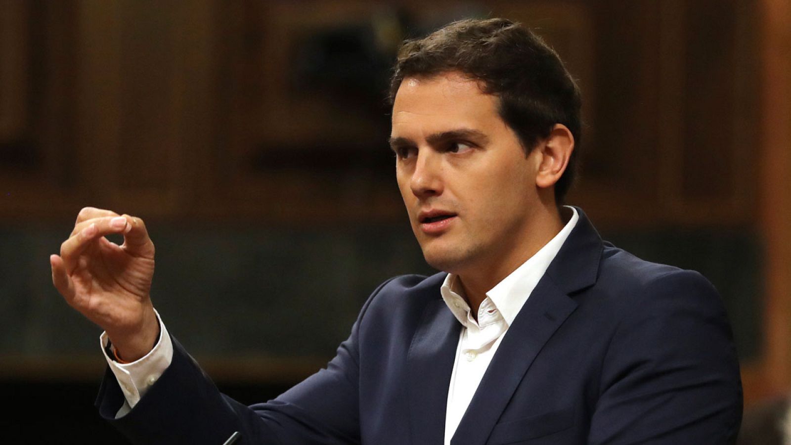 El líder de Ciudadanos, Albert Rivera, en el Congreso de los Diputados