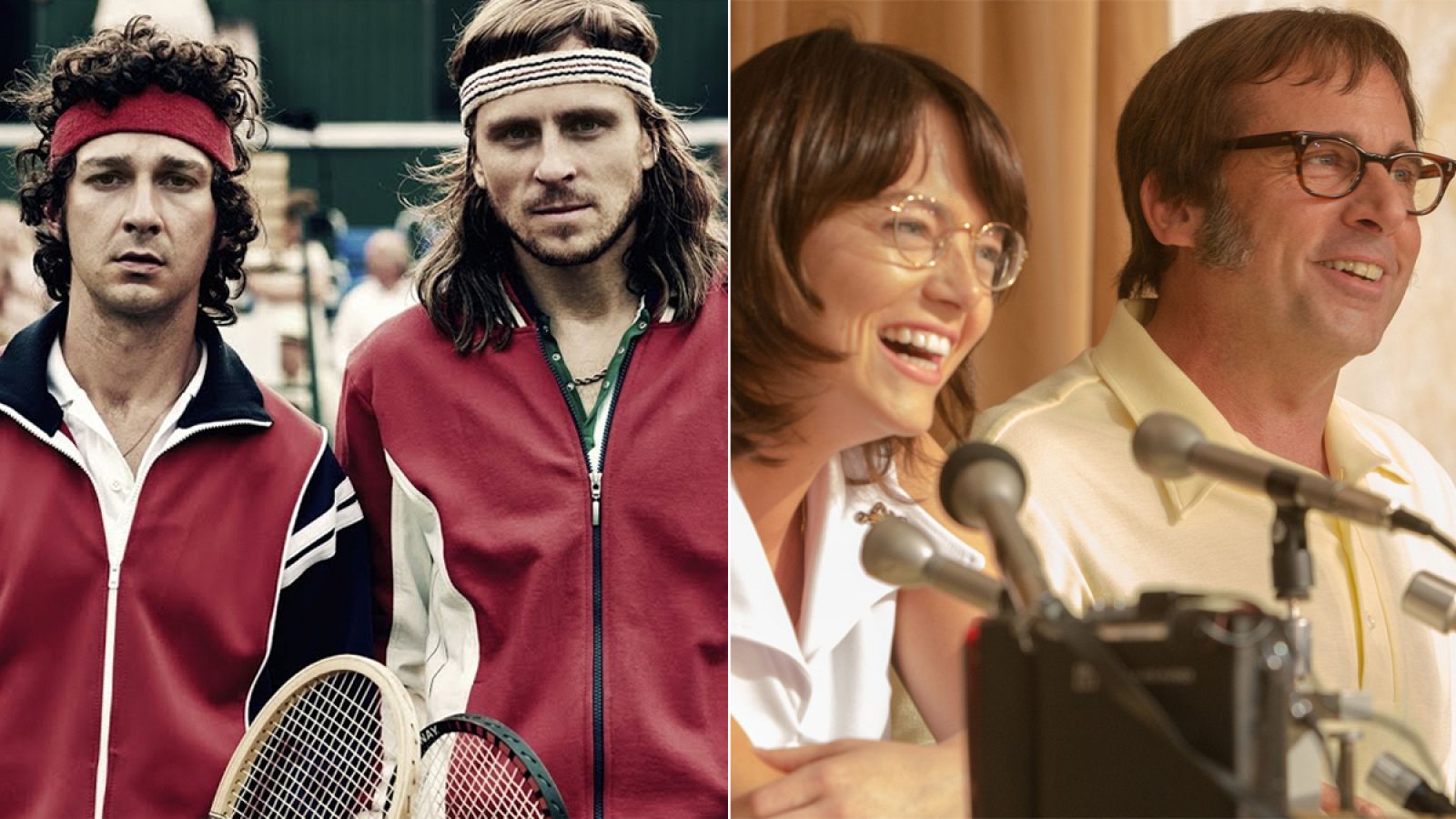 Fotogramas de 'Borg vs. McEnroe' y 'The battle of the sexes'