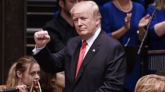 Trump tuitea un vídeo en el que golpea a un hombre con el logo del canal CNN