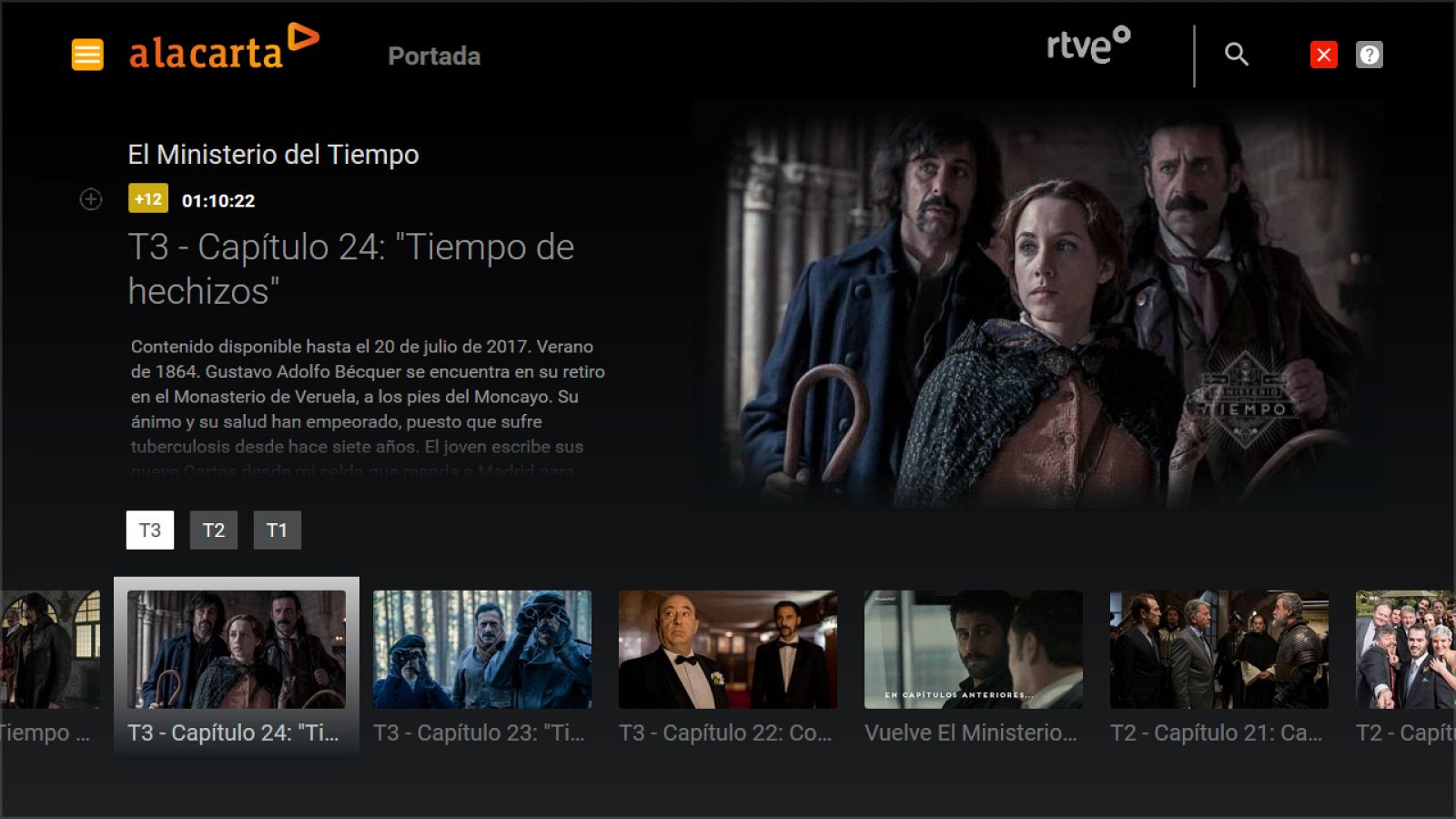 Novedades en A la carta en boton rojo