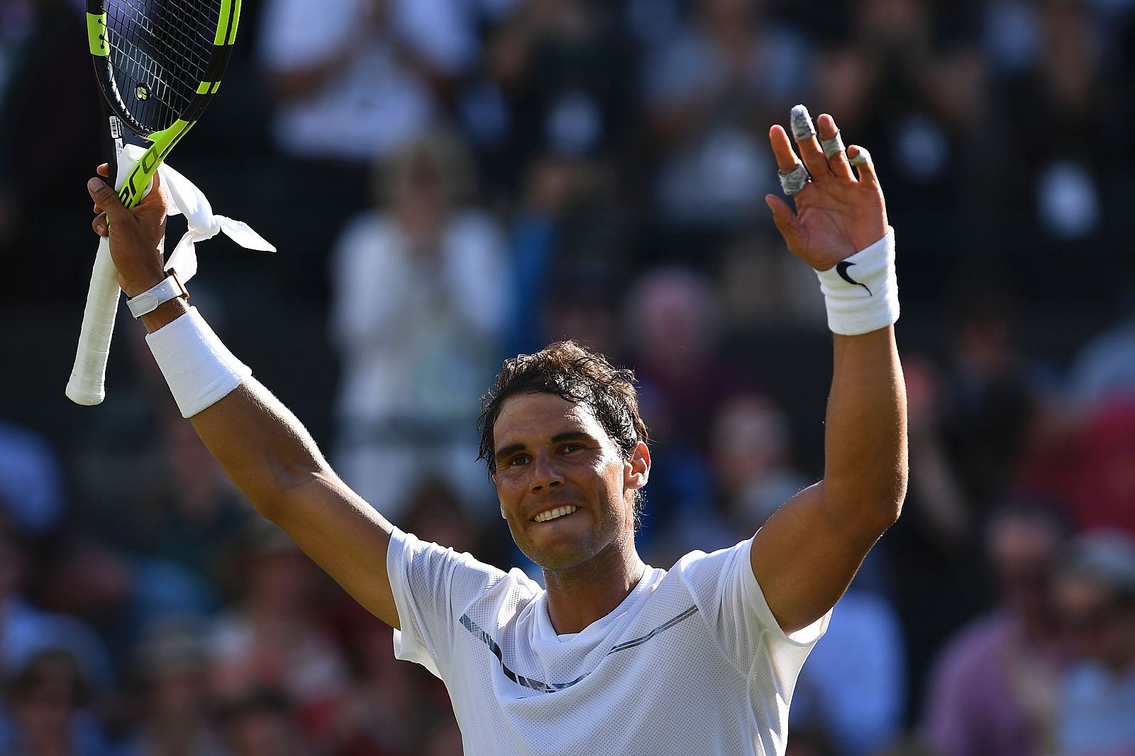 Nadal ha debutado con buen pie en Wimbledon.