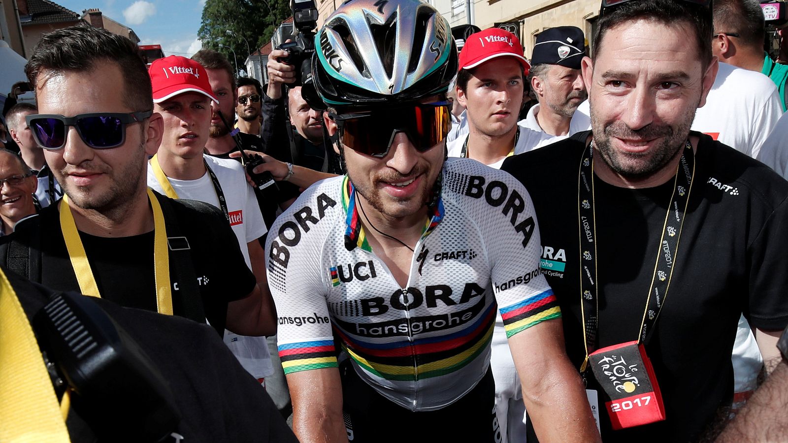 Peter Sagan, tras su victoria en Lonwgy