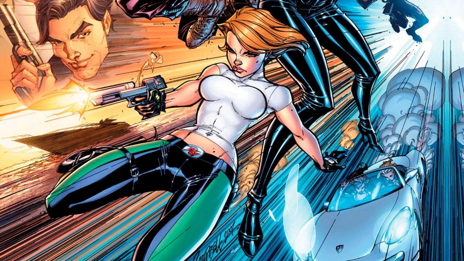 Fragmento de la portada de 'Danger Girl'