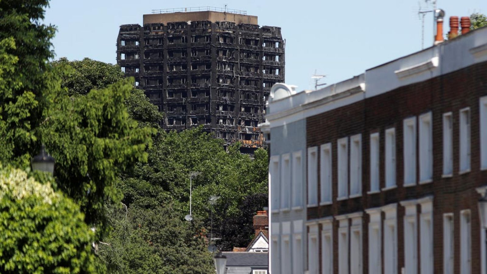 Imagen de la torre Grenfell de Londres que resultó incendiada