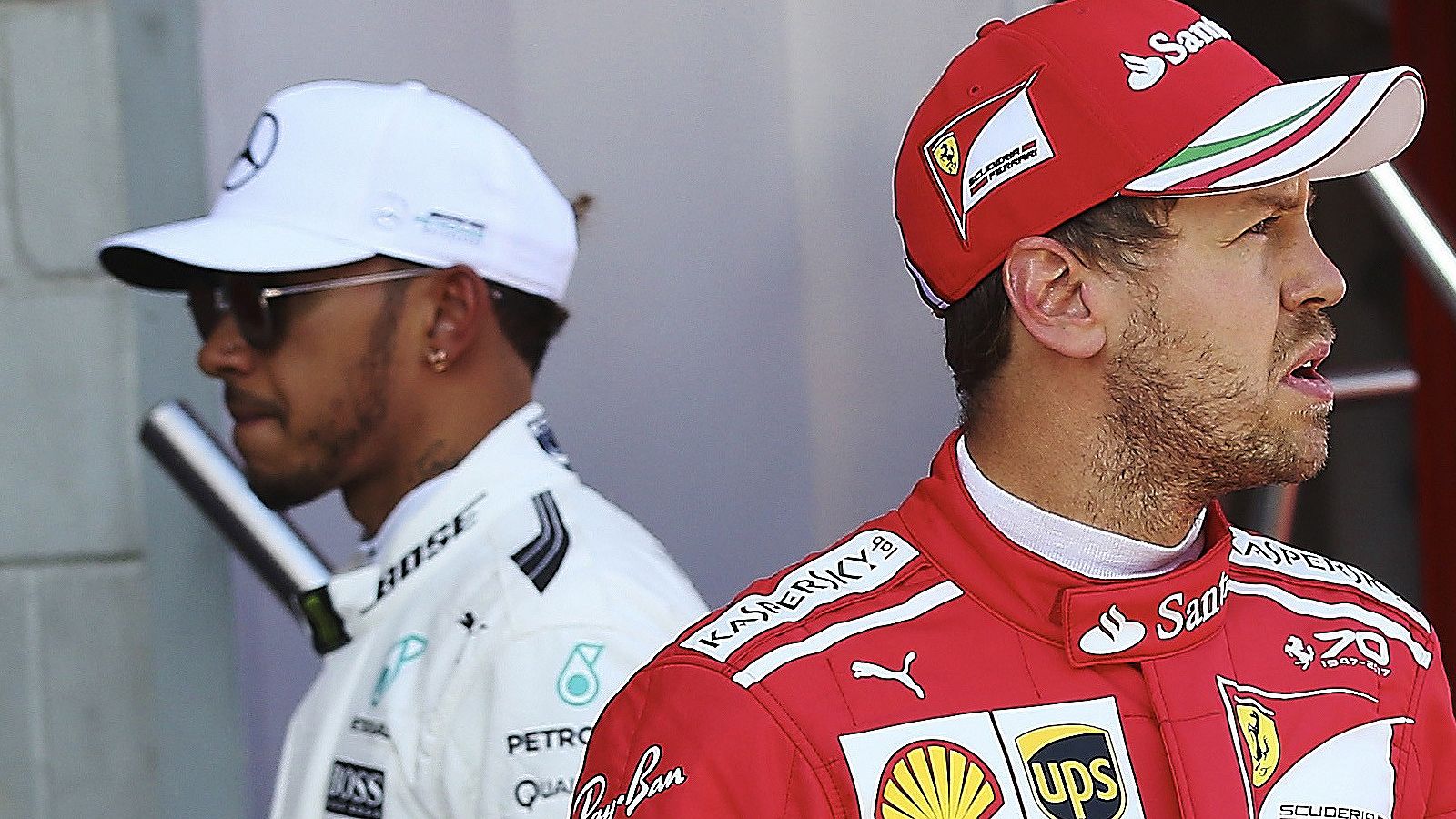 Hamilton y Vettel