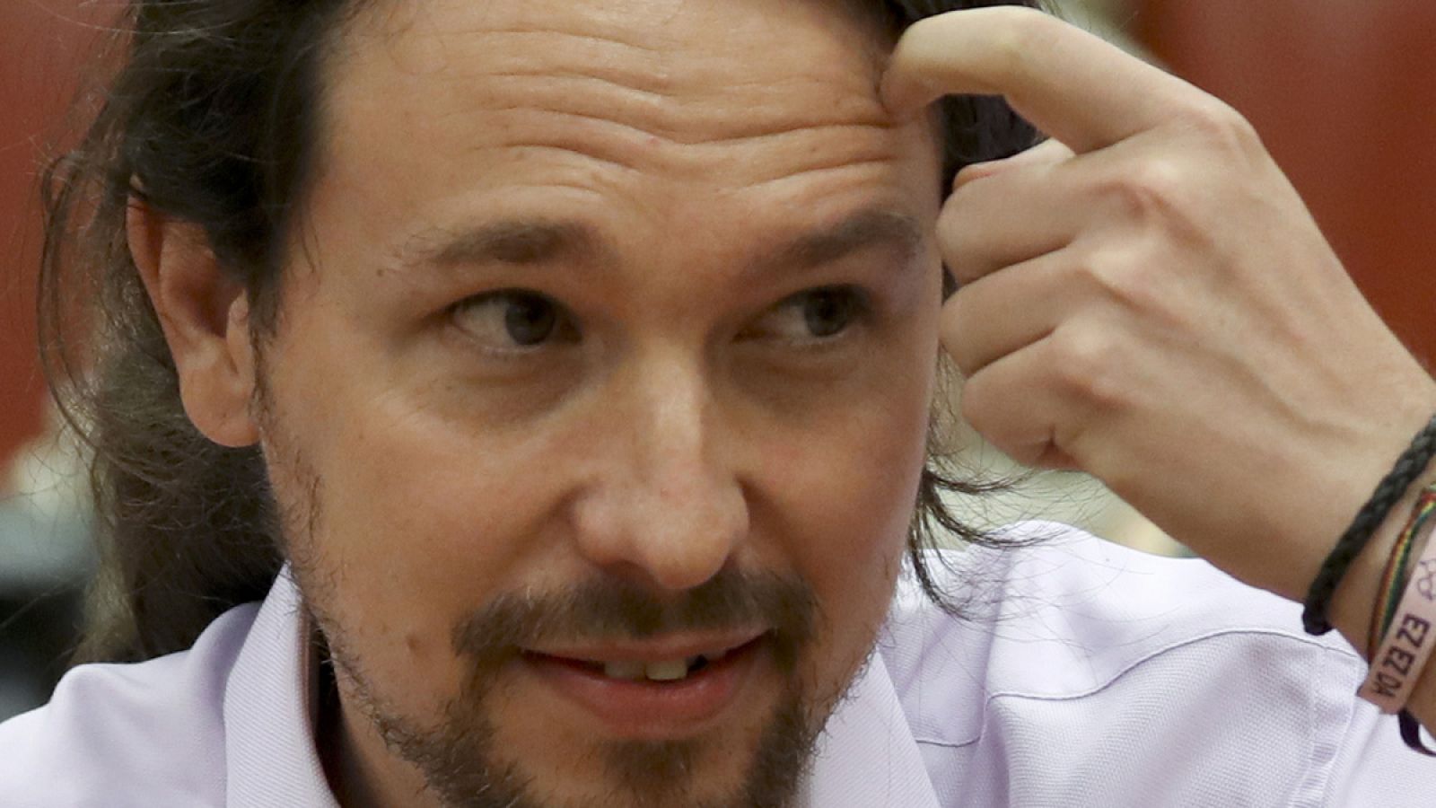 El secretario general de Podemos, Pablo Iglesias