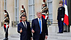 Trump abre ante Macron una puerta a que EE.UU. participe en el acuerdo del clima de París