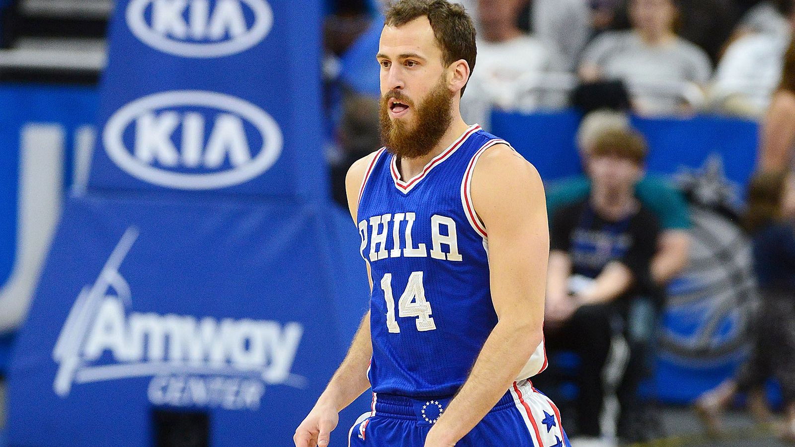 Sergio Rodríguez, con los Sixers