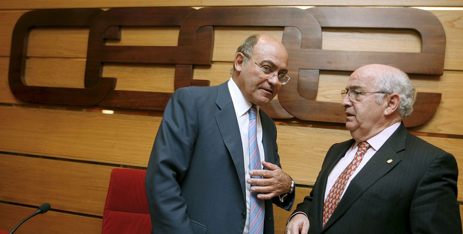 El presidente de la CEOE junto a Jiménez Aguilar