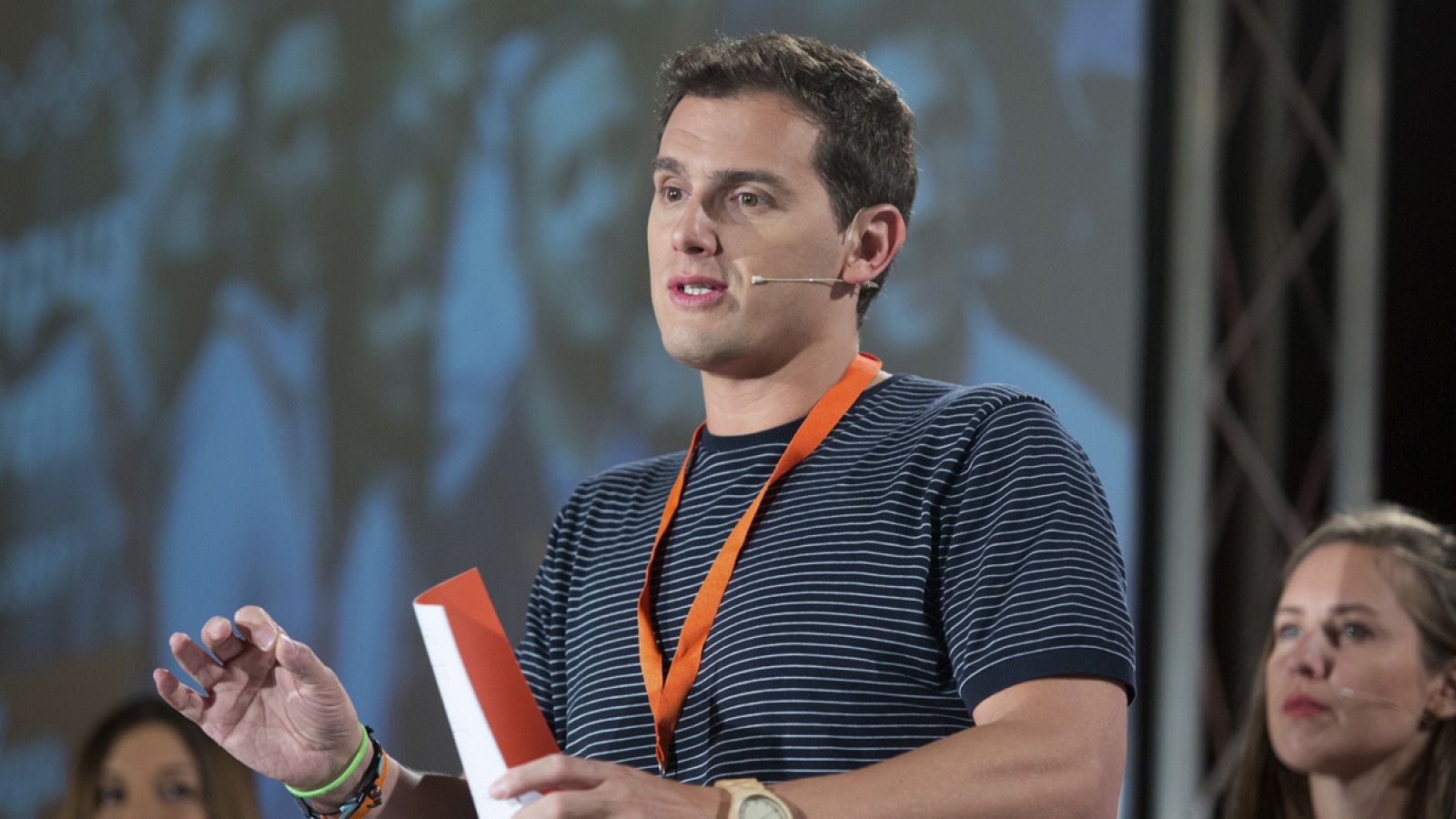 Albert Rivera durante la ponencia que ha ofrecido en el marco del Campus Joven de Ciudadanos en Málaga
