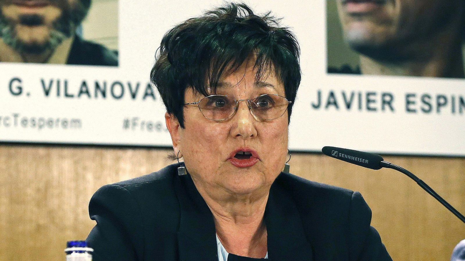 Fotografía de archivo del 6 de febrero de 2014 de la presidenta de Reporteros Sin Fronteras en España, Malén Aznárez