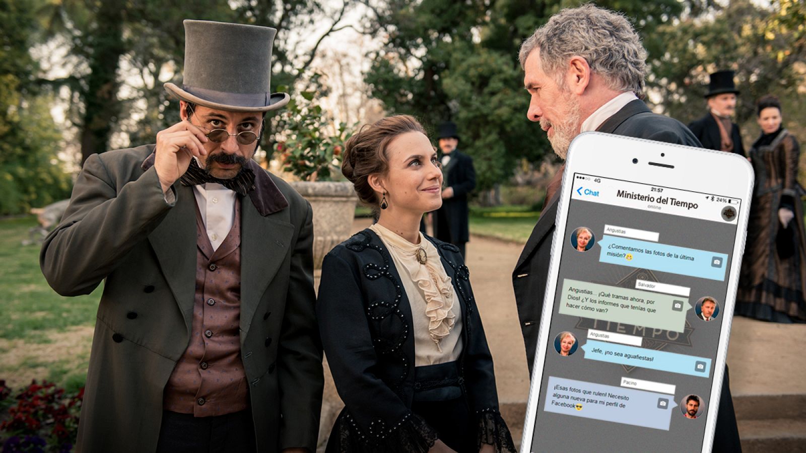 El grupo de Whatsapp de los agentes de 'El Ministerio del Tiempo'