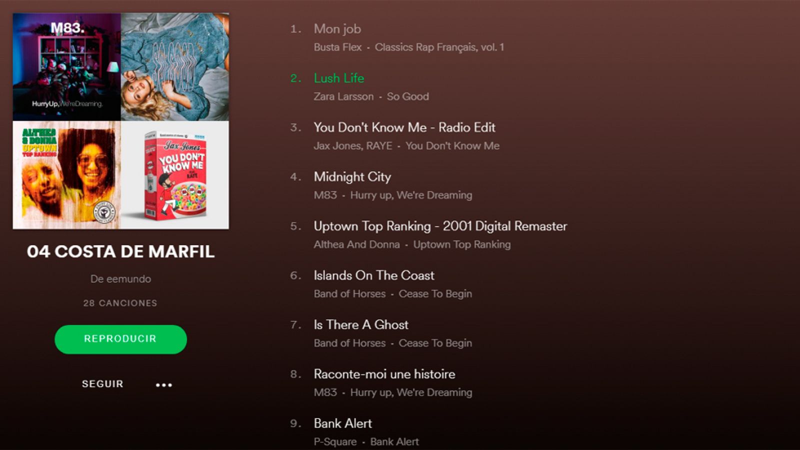 Música para viajar.... Costa de Marfil