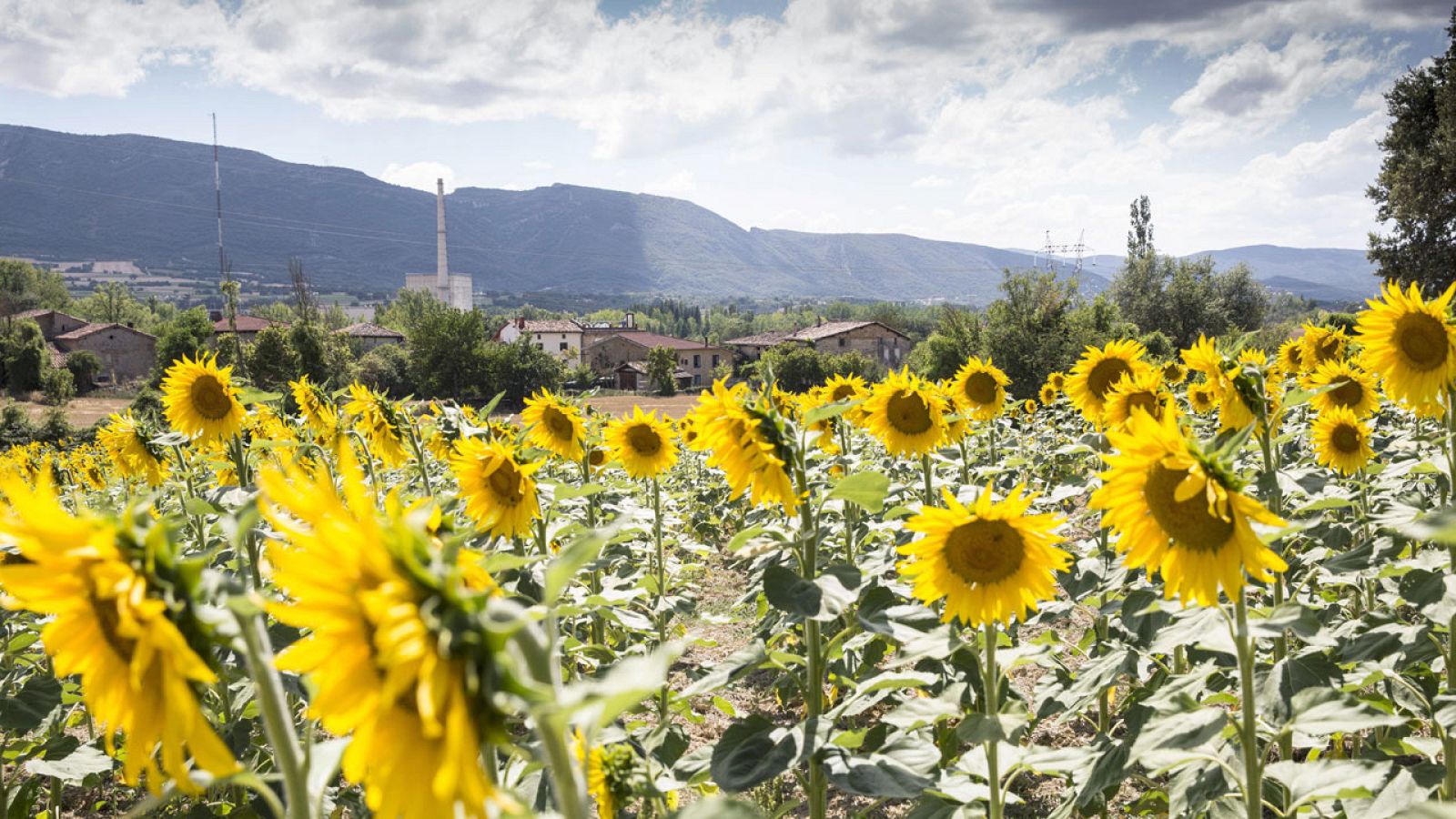 Vista de la central nuclear de Santa María de Garoña, en Burgos