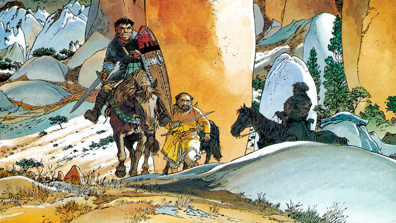 Ilustración de 'Las torres de Bois-Maury', de Hermann