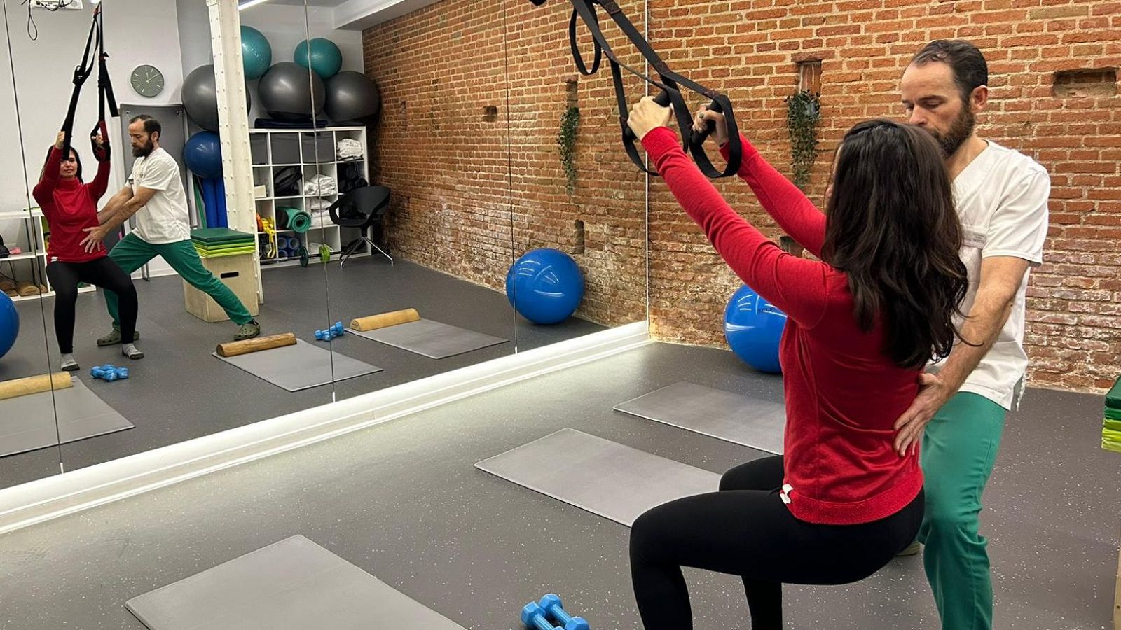 Sesión de fisioterapia de suelo pélvico