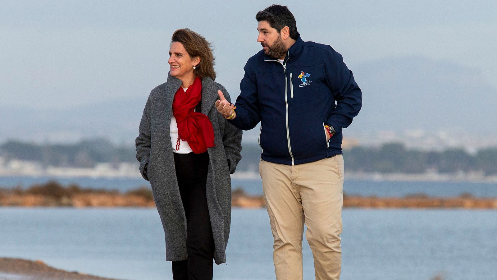 Ribera visita el mar Menor.