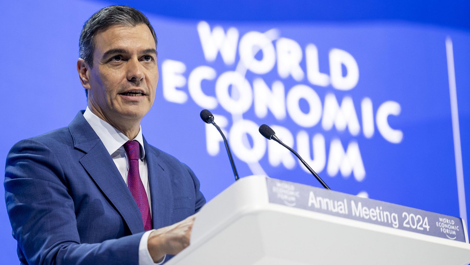 Pedro Sánchez en Davos