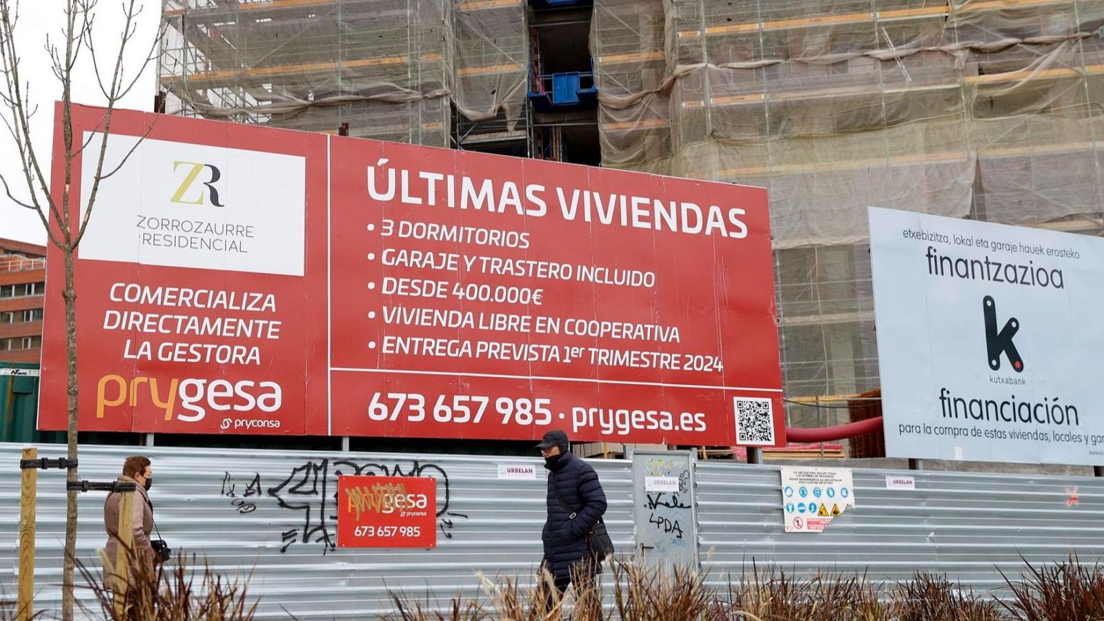La compraventa de vivienda cae un 15,1 por ciento en noviembre