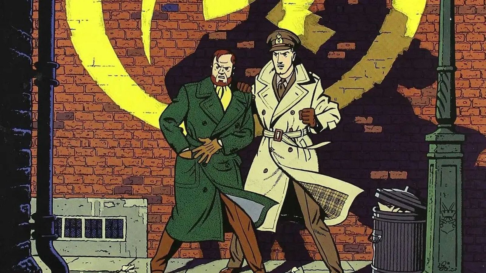 Detalle de una portada de 'Blake y Mortimer'