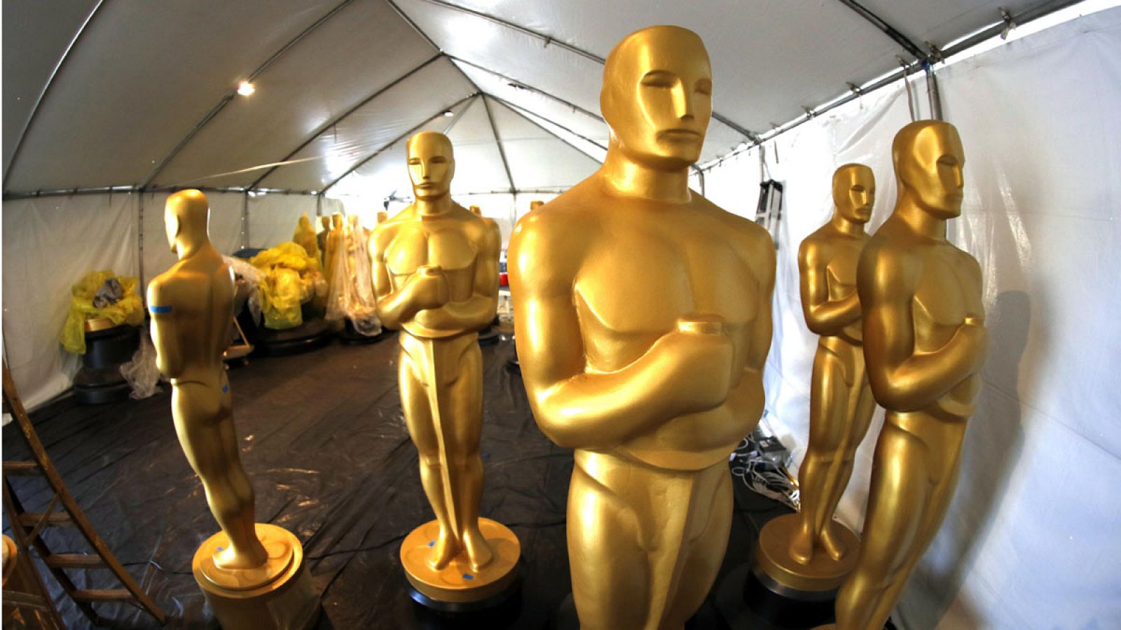 Imagen de archivo de los preparativos de la pasada edición de los Oscar.