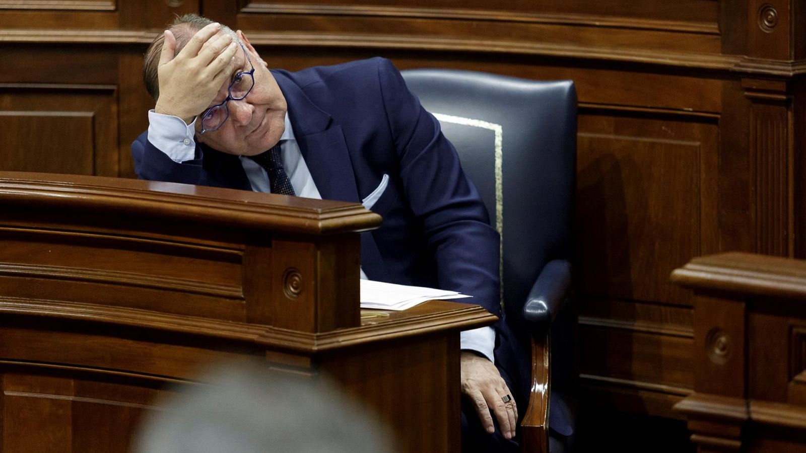 José Manuel Baltar durante su etapa como Consejero de Sanidad en el Gobierno de Canarias