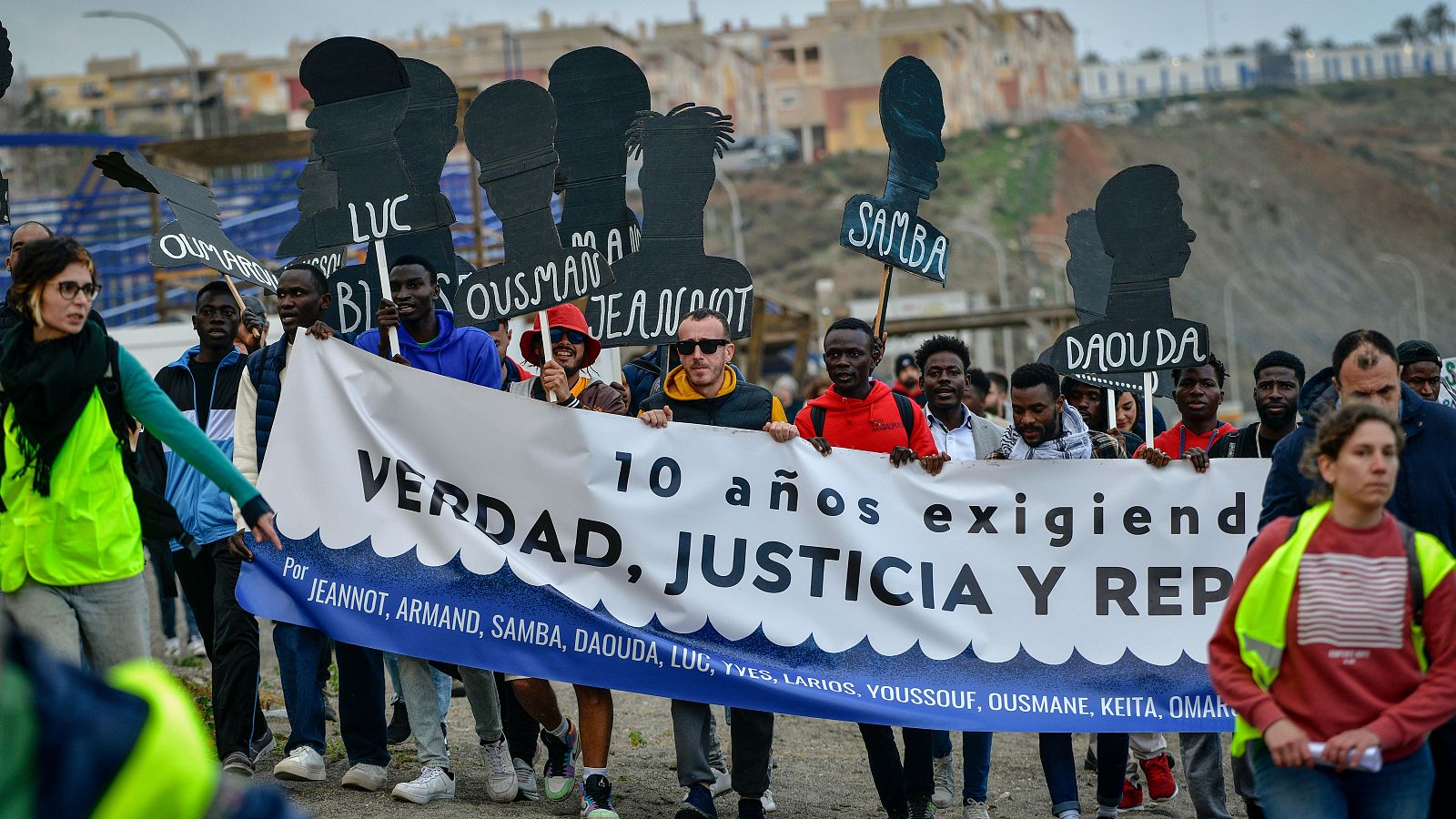 Diez años de la tragedia de El Tarajal en la que murieron 15 migrantes