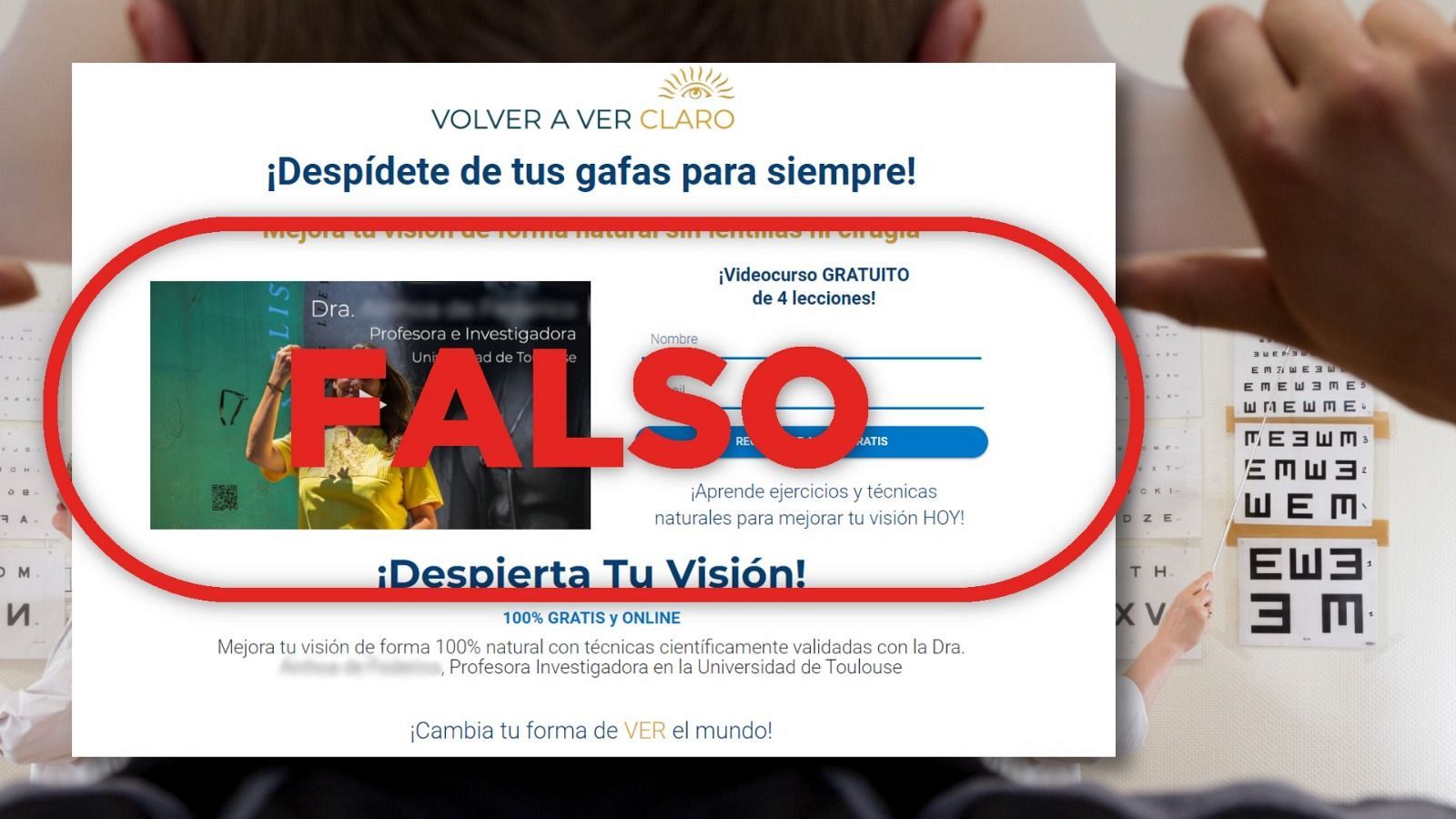 Curso de “Visión Natural”: estos ejercicios oculares no mejoran ni corrigen los problemas de visión