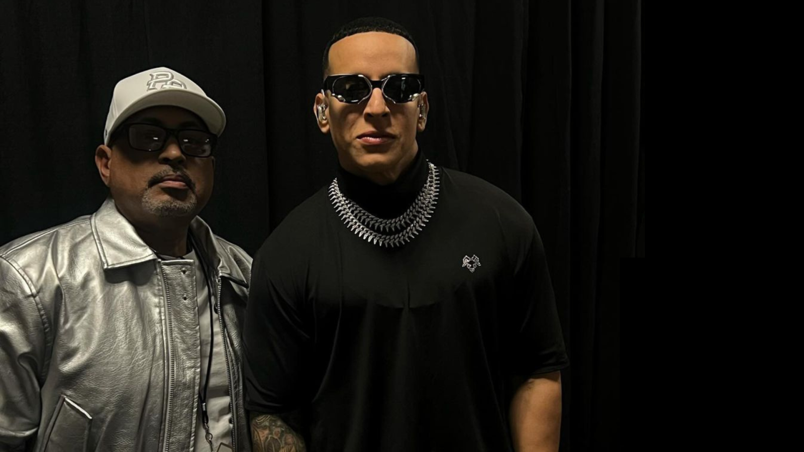 El productor Dj Playero con el rapero puertorriqueño Daddy Yankee