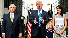 Trump no descarta una "opción militar" para Venezuela