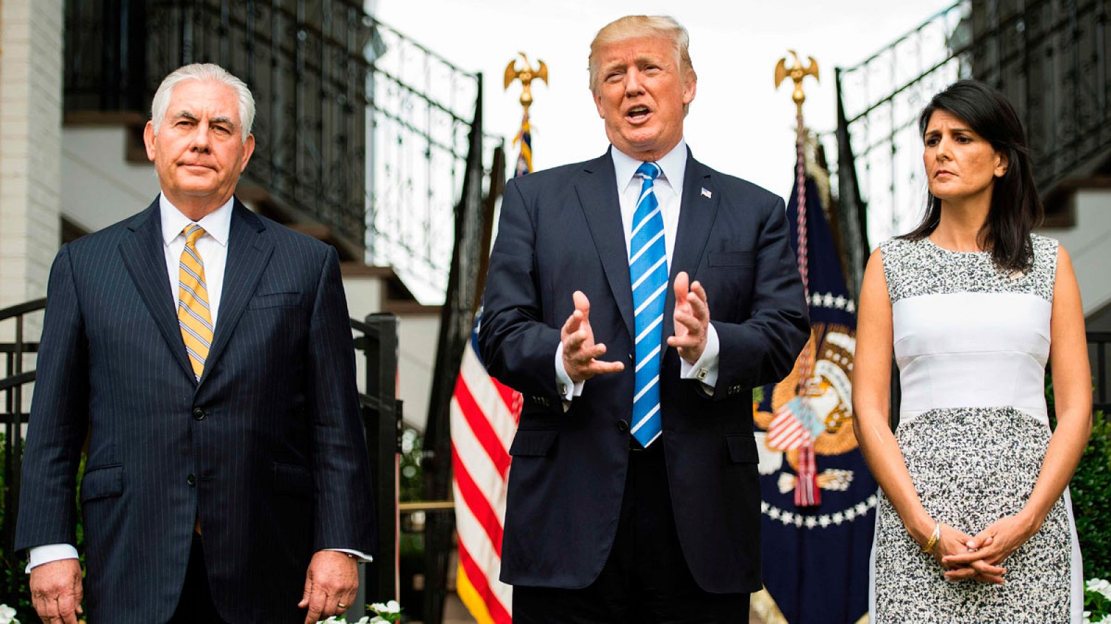 Trump no descarta una "opción militar" para Venezuela