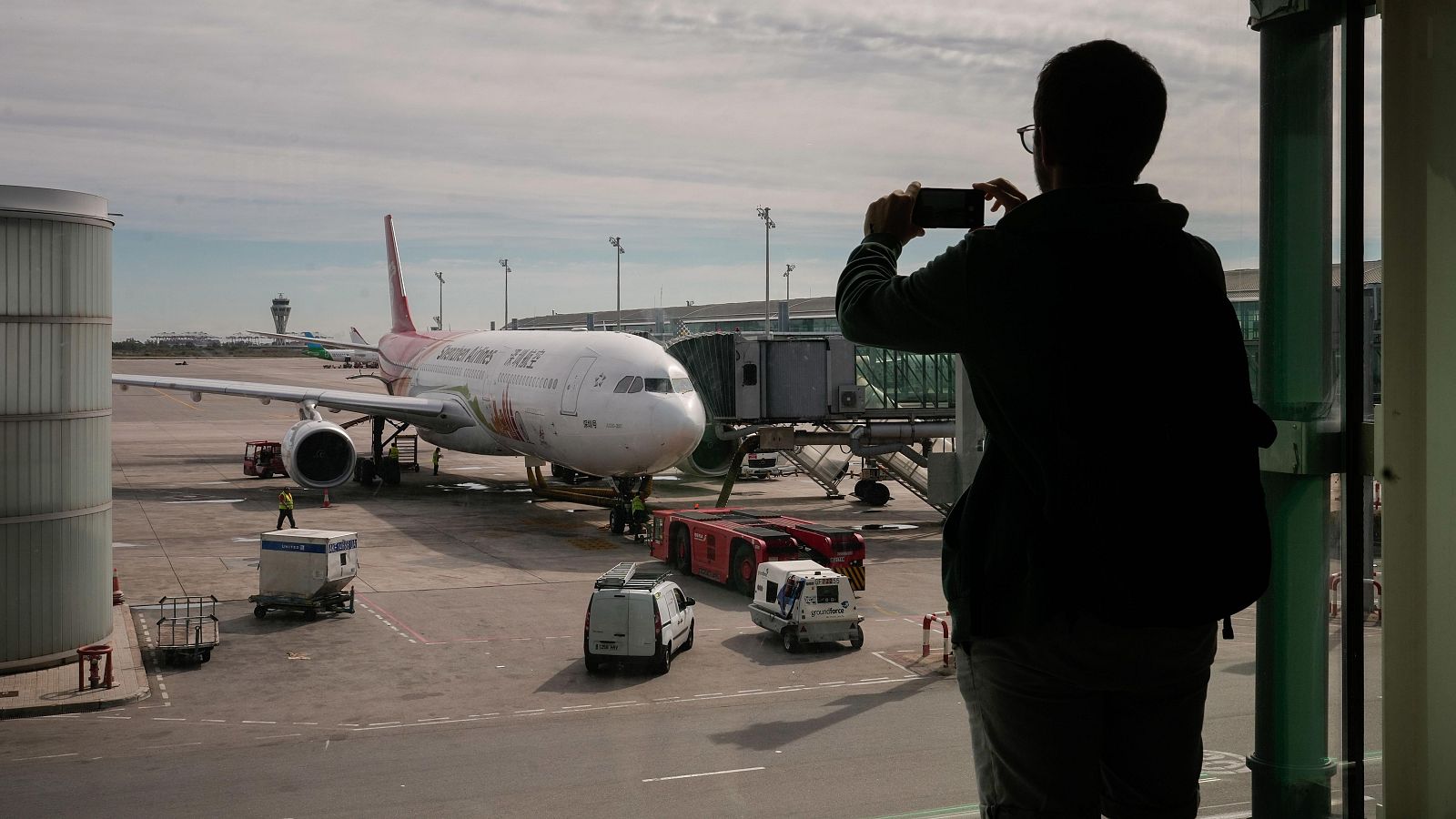 Imagen de archivo de un avión en El Prat