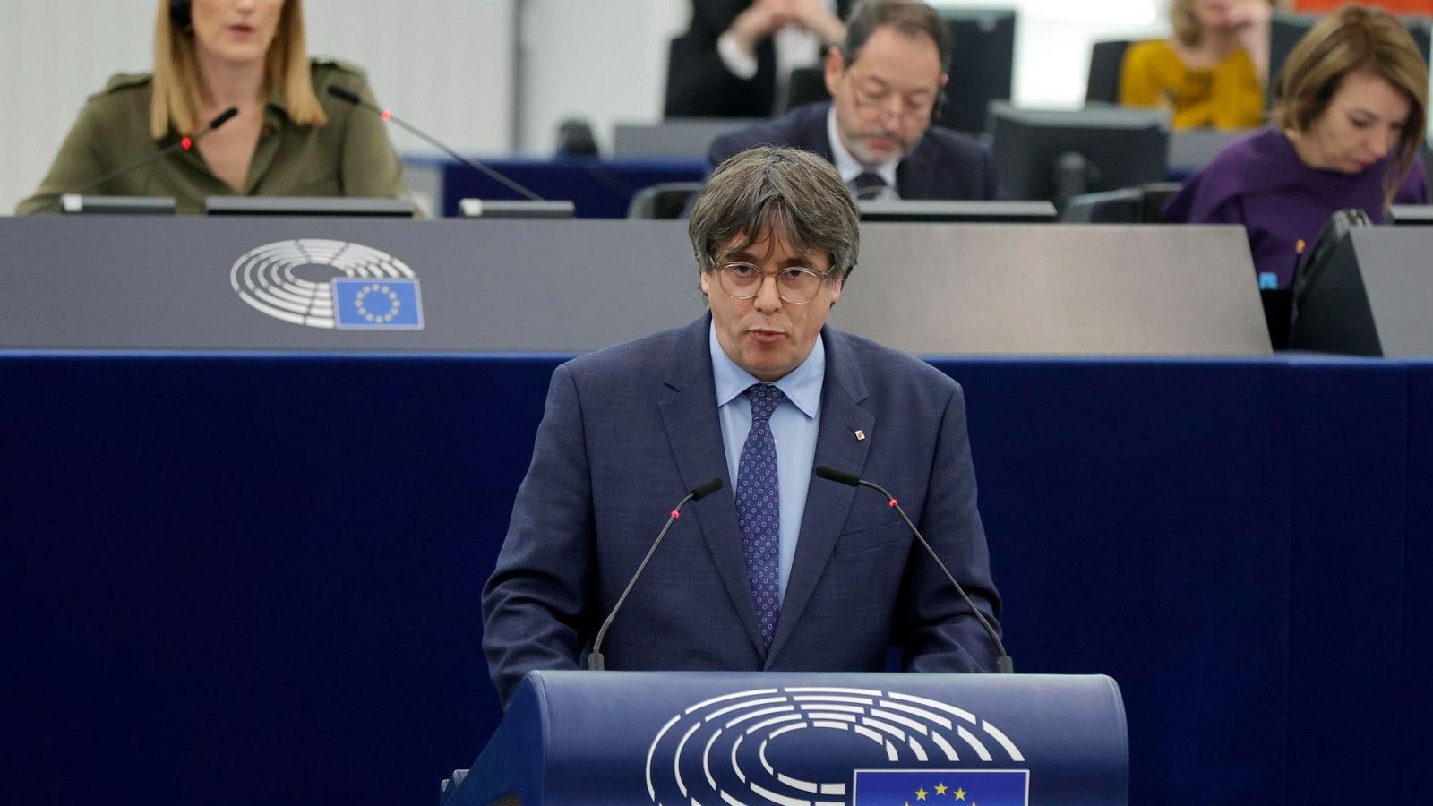 Carles Puigdemont, en el Parlamento europeo
