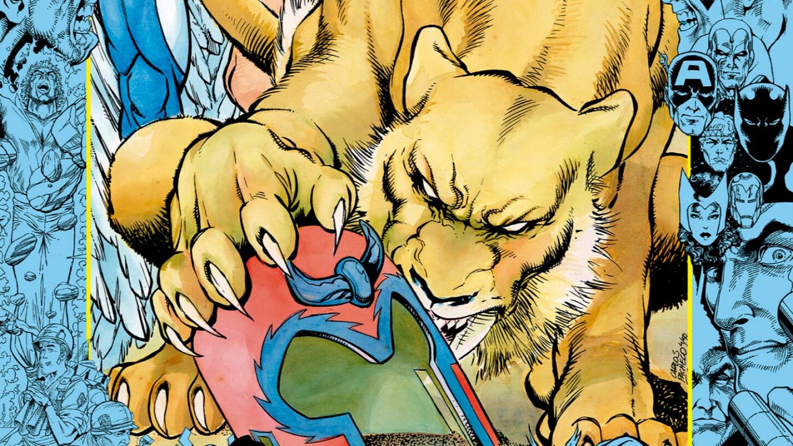 Detalle de la portada de 'Carlos Pacheco: Los años de Forum'