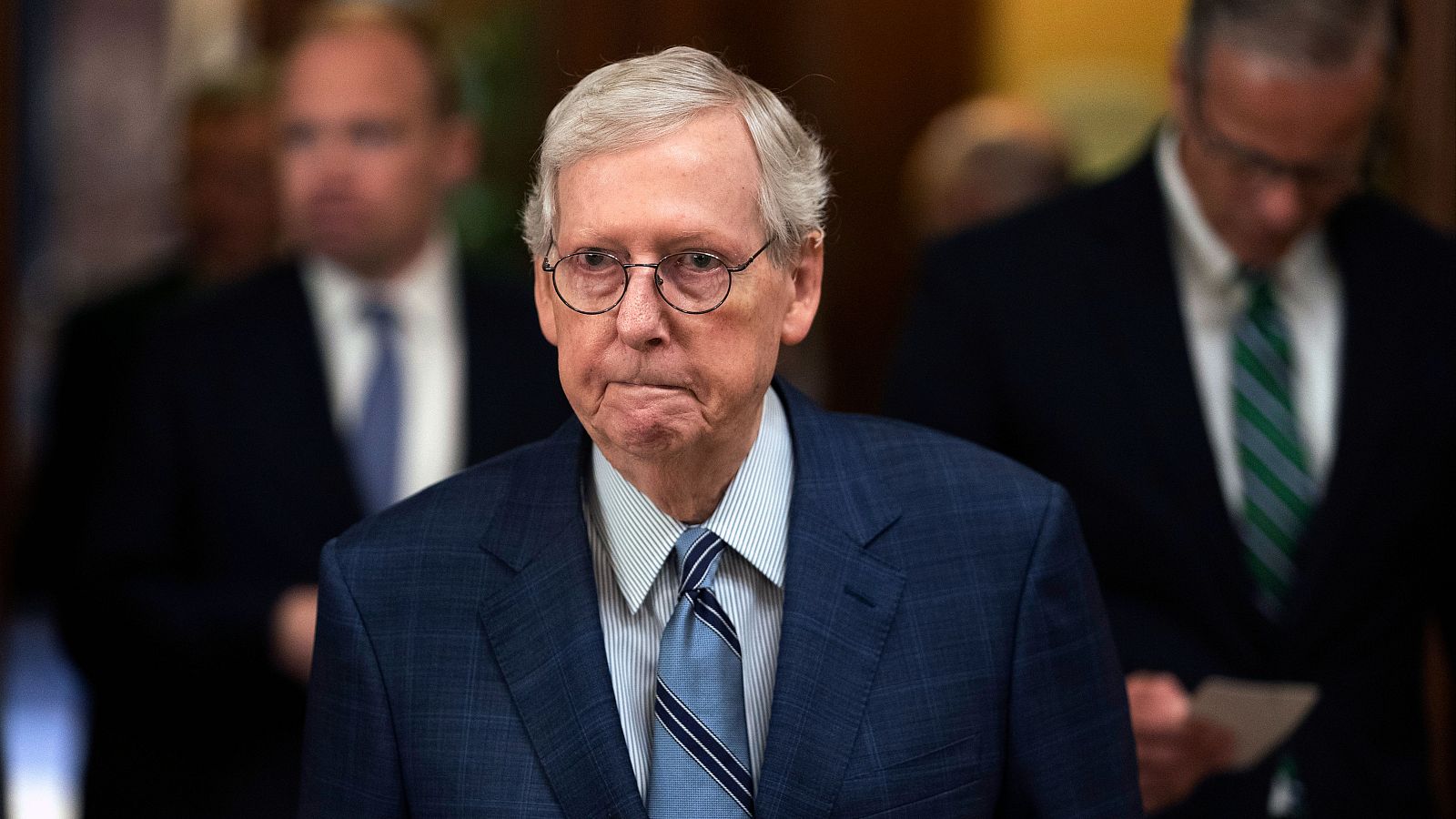 El líder republicano en el Senado, Mitch McConnell, anuncia que renunciará a su cargo en noviembre