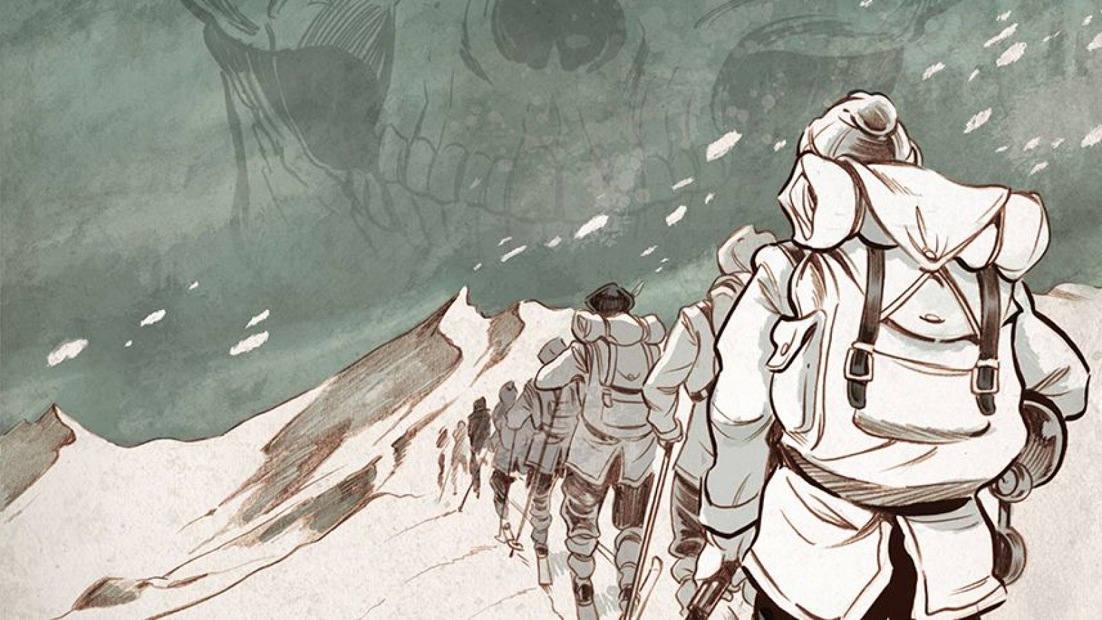 Detalle de la portada de 'El misterio del paso Diátlov'