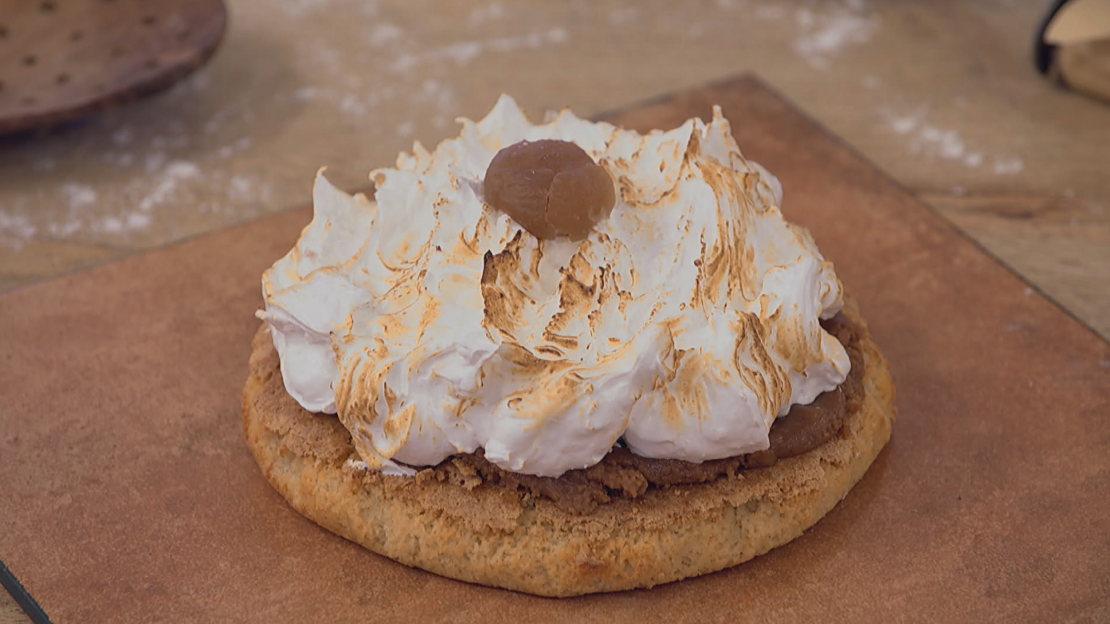 Receta de la tarta con base de harina de almendras y pasta de castañas de Eva Arguiñano en 'Bake Off'