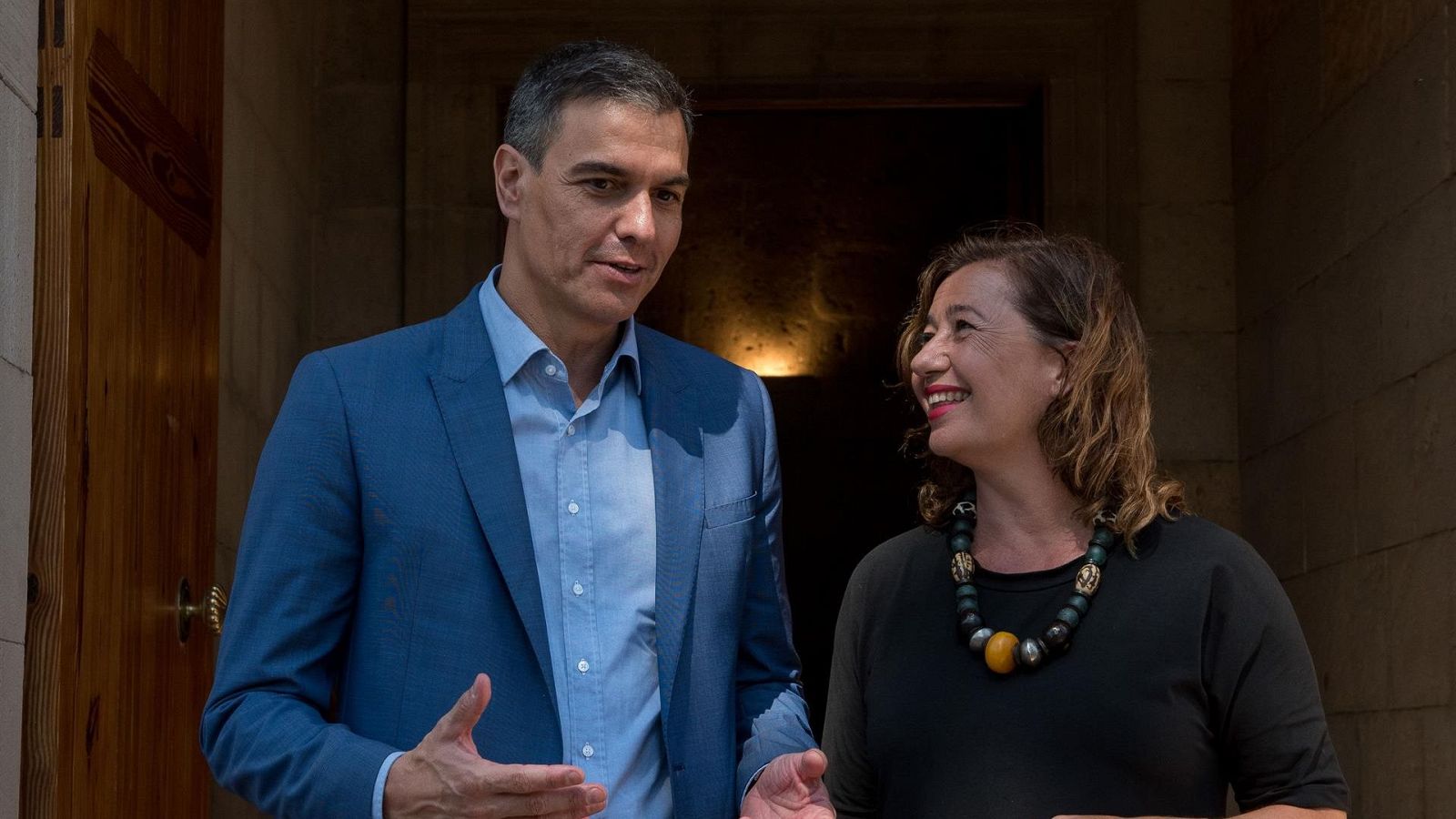 El presidente del Gobierno, Pedro Sánchez, y la del Congreso, Francina Armengol, en una imagen de archivo