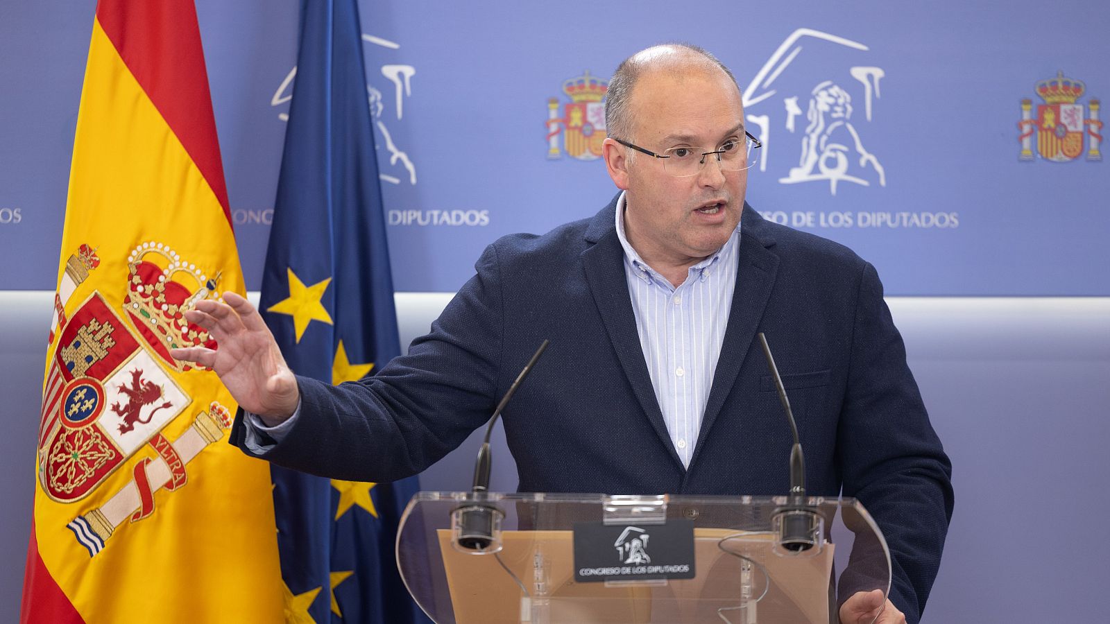 El portavoz del PP en el Congreso, Miguel Tellado