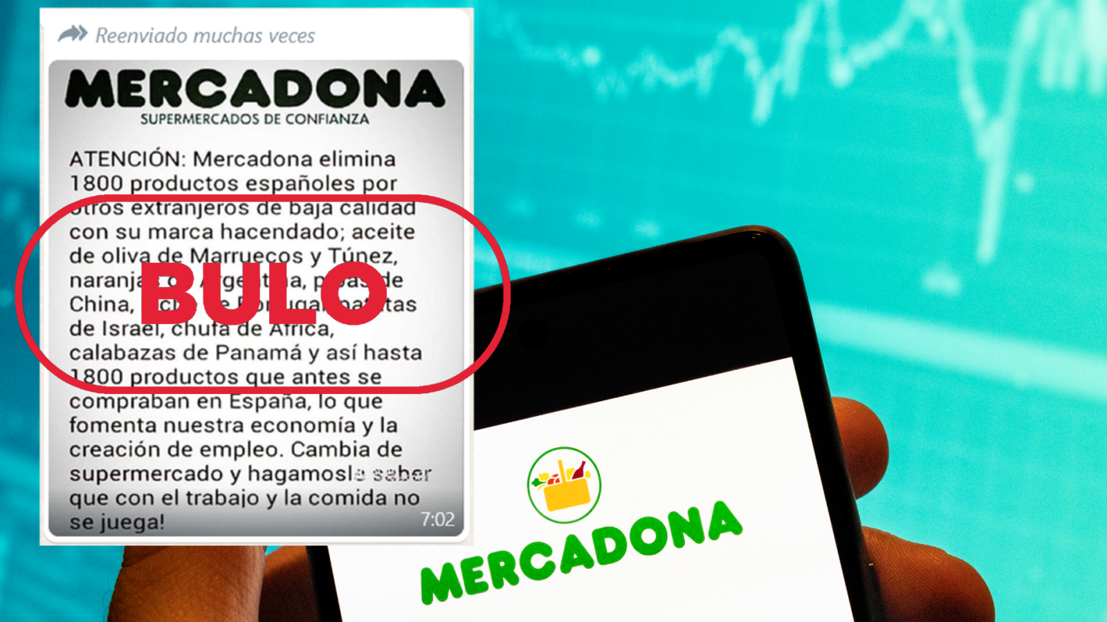 Mercadona no ha eliminado 1.800 productos españoles por otros extranjeros, es un bulo
