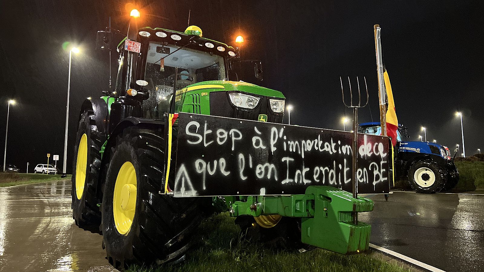 Tractorada en Bélgica