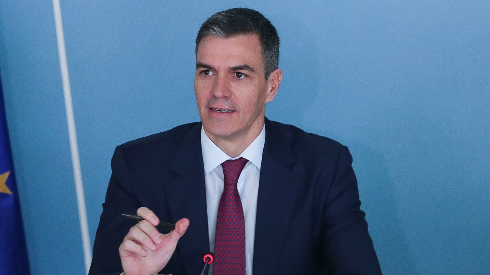 Pedro Sánchez durante una reunión con empresas españolas en Brasil