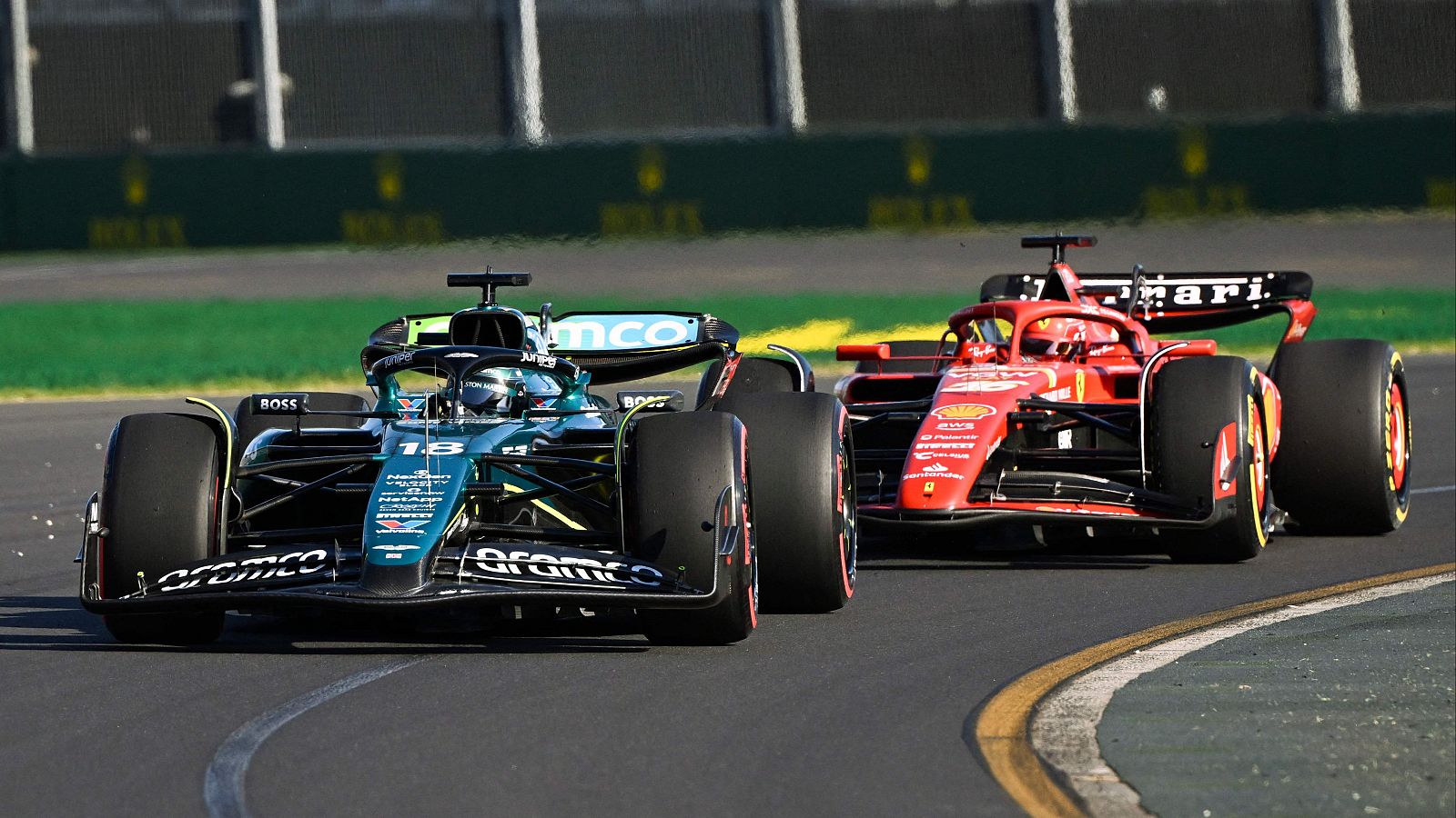 Aston Martin y Ferrari brillan en los entrenamientos libres del viernes del GP de Australia de F1