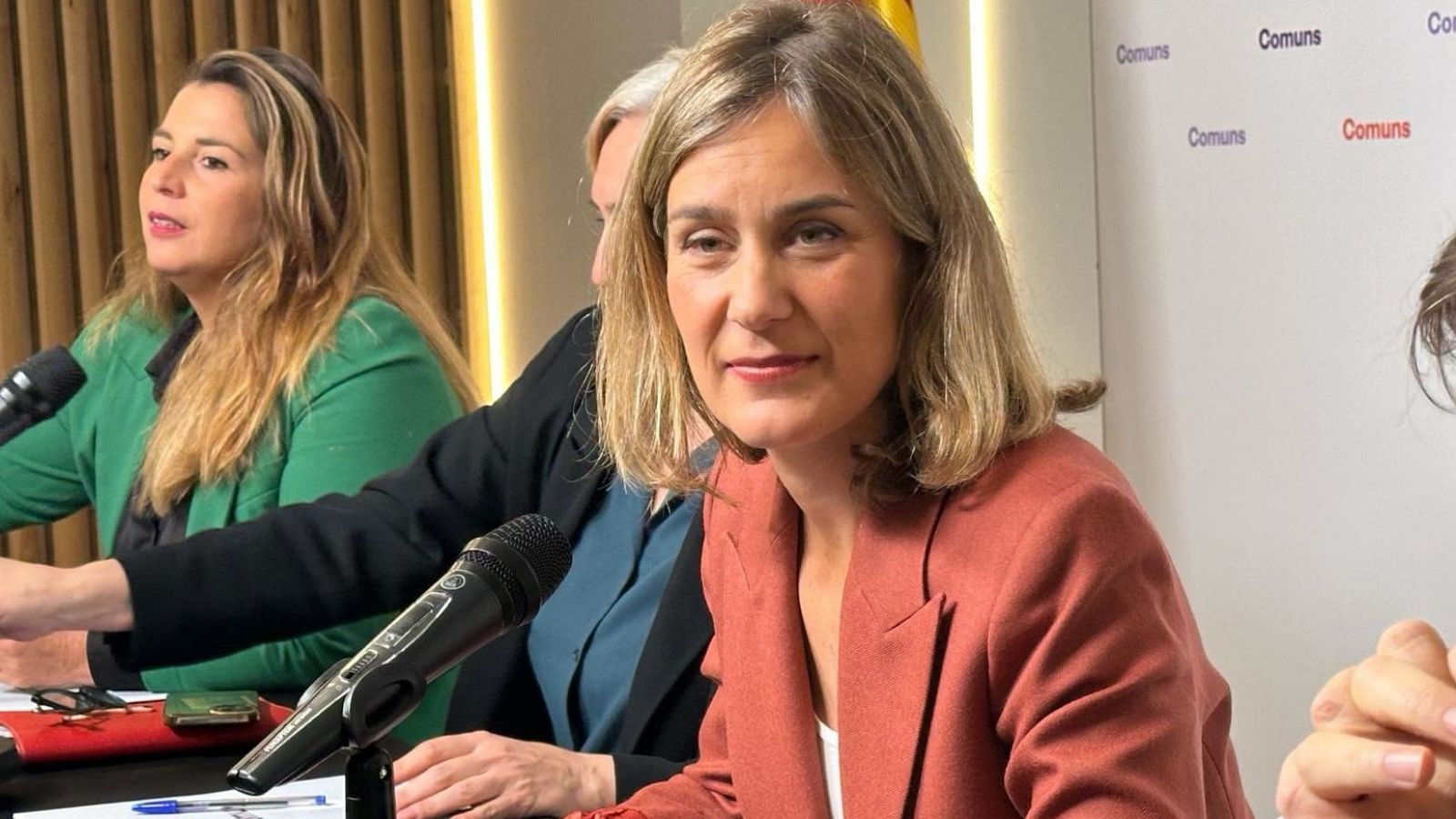 La líder dels comuns, Jéssica Albiach, després de ser proclamada candidata al 12M