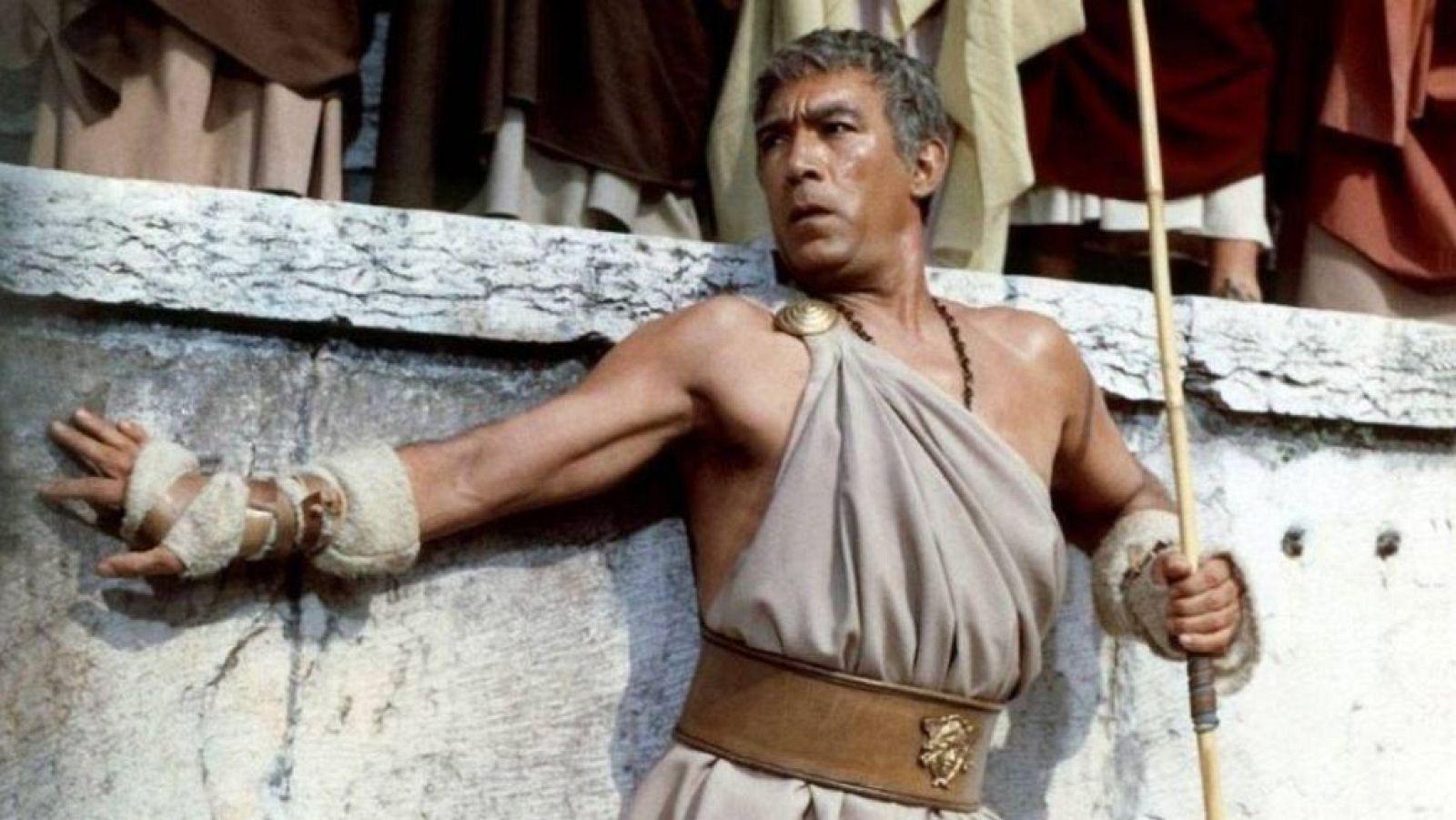 Anthony Quinn como Barrabás en la película de 1961