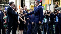 El rey y Rajoy, recibidos con abucheos en la manifestación de Barcelona